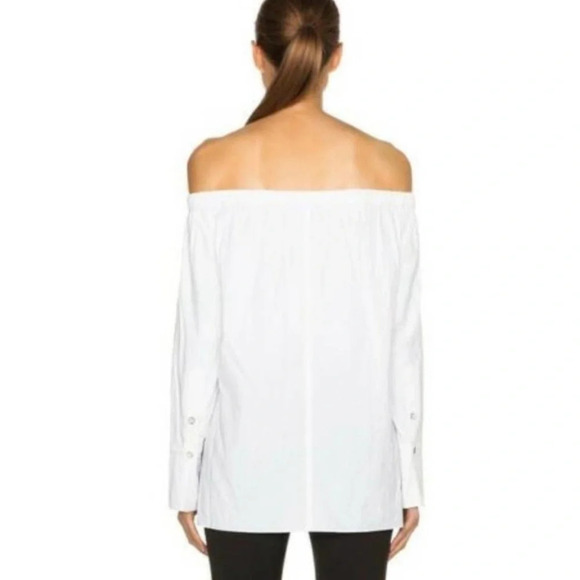 Rag & Bone White off shoulder Greta top long sleeve Size SP - Picture 3 of 8